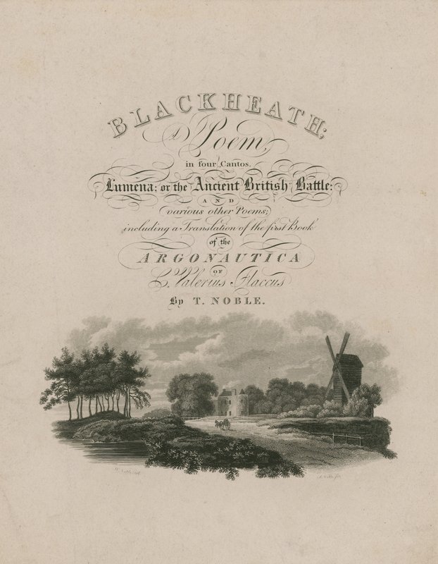Page de titre pour Blackheath - English School