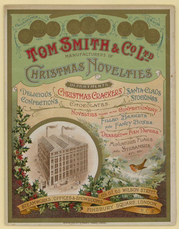 Tom Smith & Co Ltd, Nouveautés de Noël, Pétards de Noël, Couverture de Brochure - English School