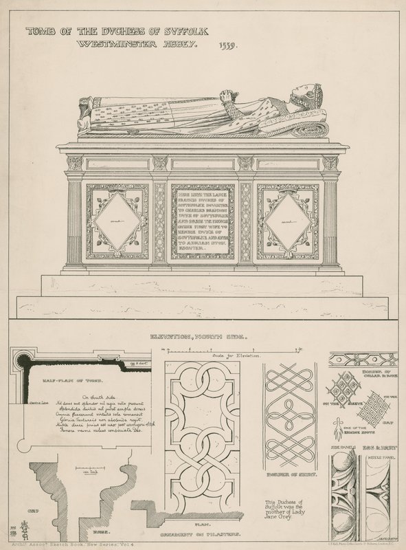 Tombe de la duchesse de Suffolk - English School