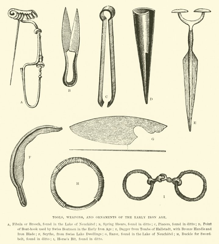 Outils, armes et ornements de l