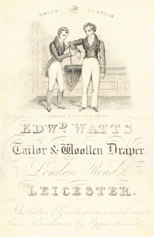Carte de visite, Edward Watts - English School