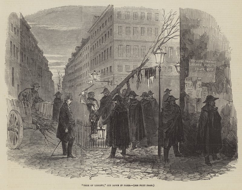 "Arbre de la Liberté," abattu à Paris - English School
