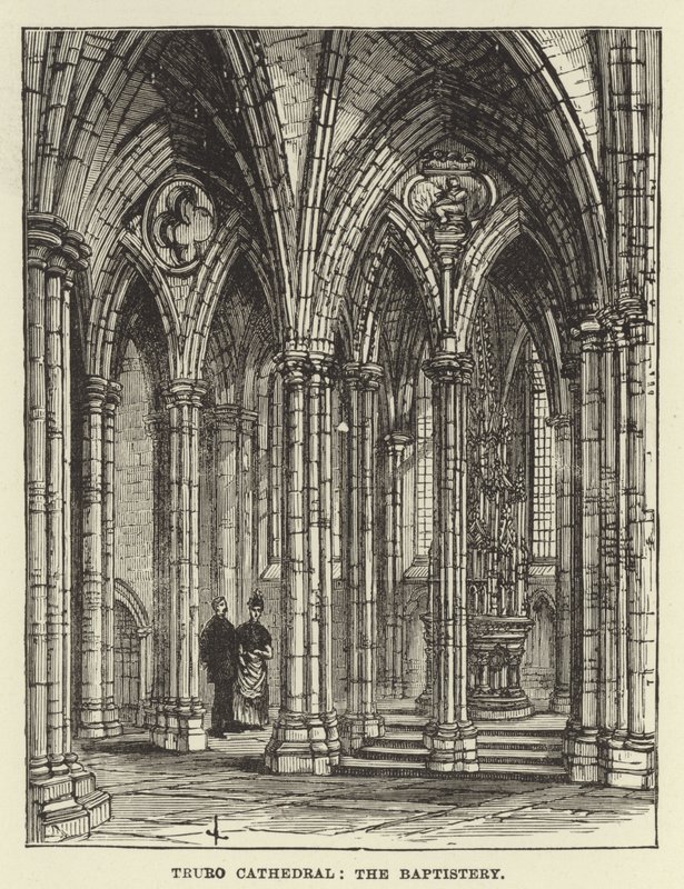 Cathédrale de Truro, le baptistère - English School