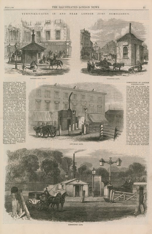Barrières de péage à Londres et aux alentours récemment démolies - English School