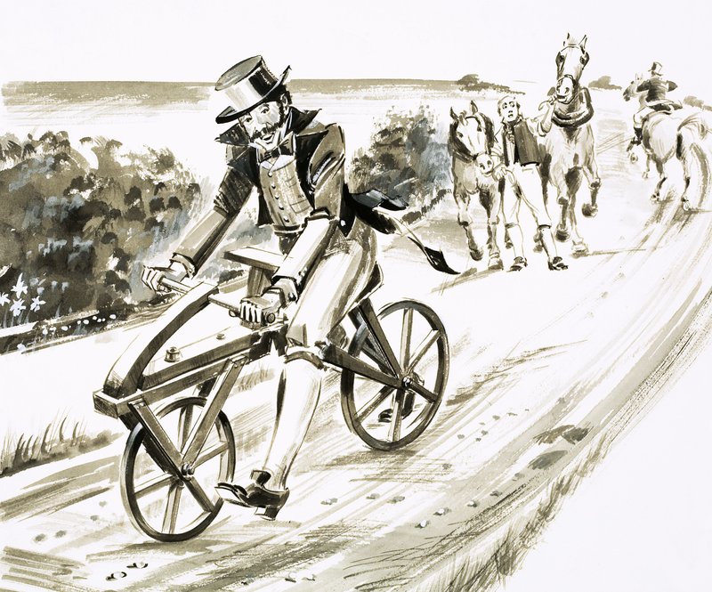 Bicyclette ancienne non identifiée - English School