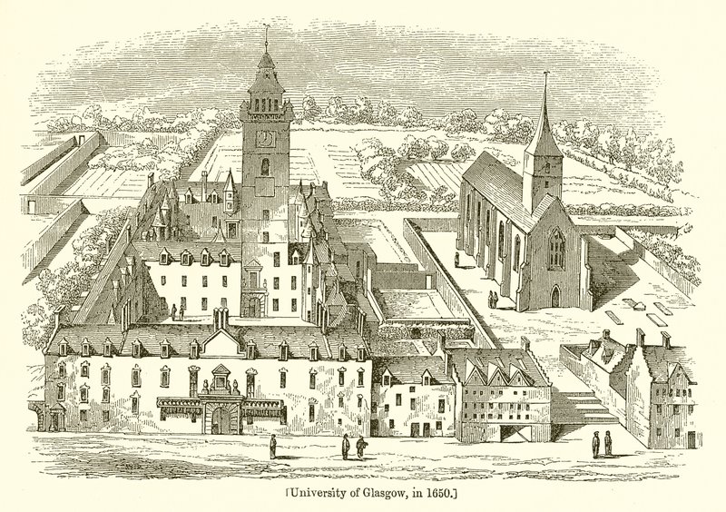 Université de Glasgow, en 1650 - English School
