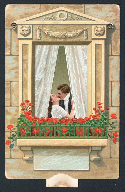 Carte de Saint-Valentin avec couple s