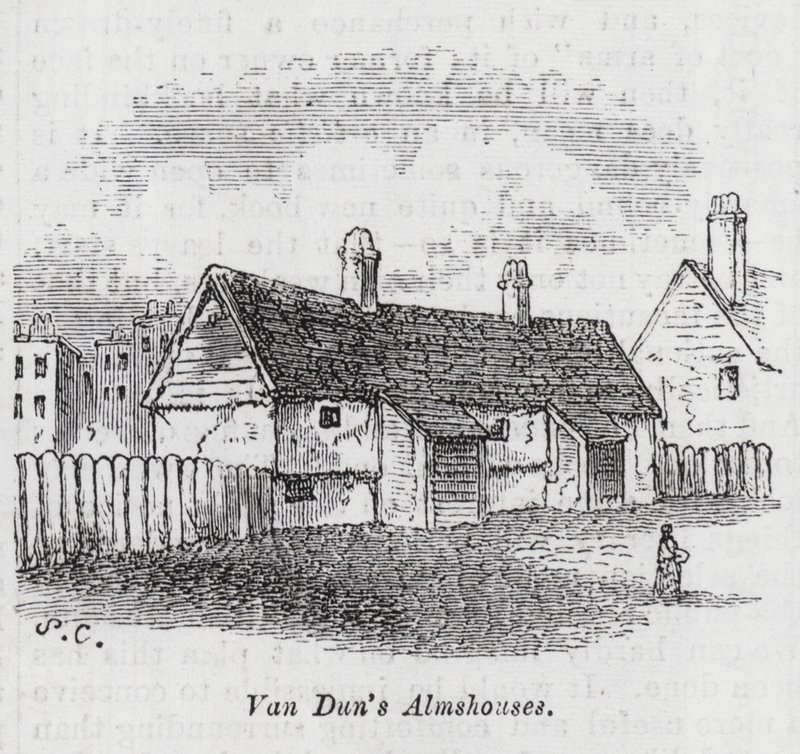 Hospices de Van Dun (gravure) - English School