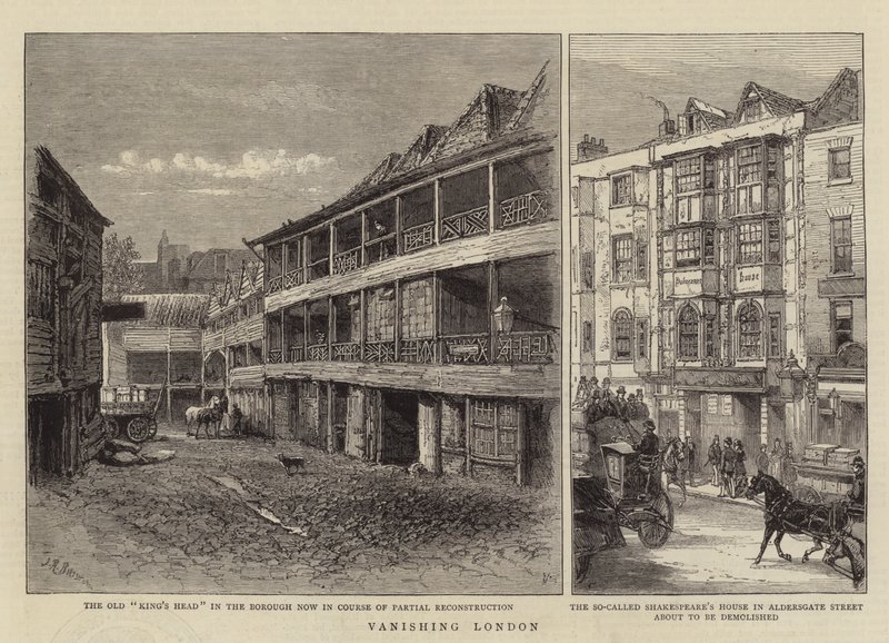Londres en voie de disparition (gravure) - English School