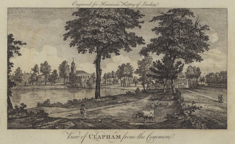 Vue de Clapham depuis le Common - English School