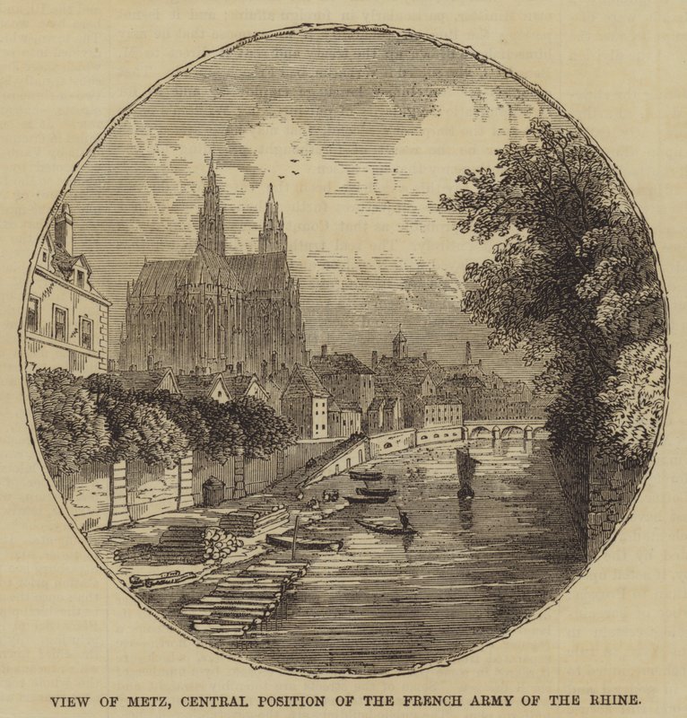 Vue de Metz, position centrale de l