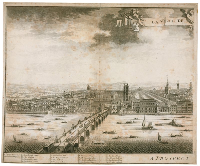 Vue de Westminster et du pont - English School