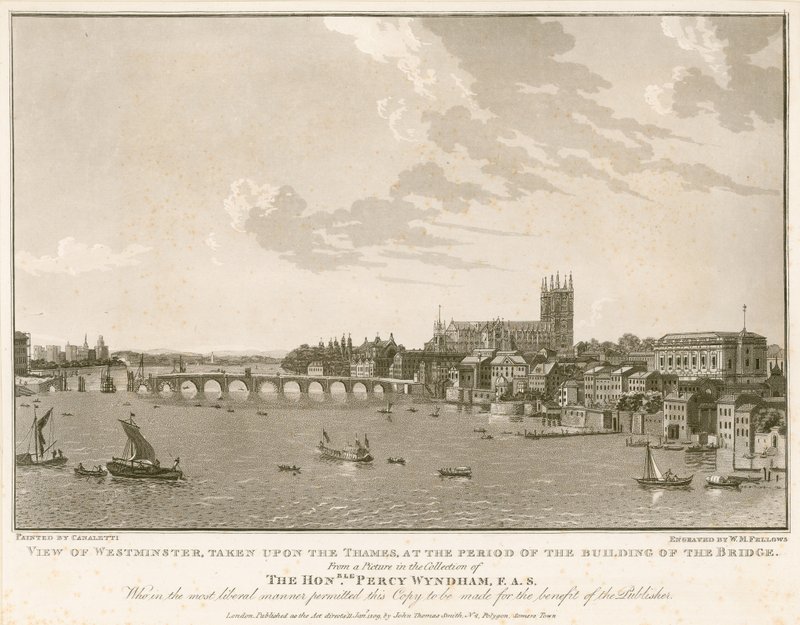 Vue de Westminster, à l