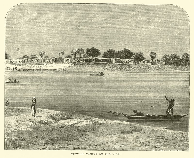 Vue de Yamina sur le Niger - English School