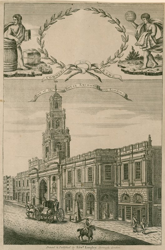 Vue du Royal Exchange, Londres - English School