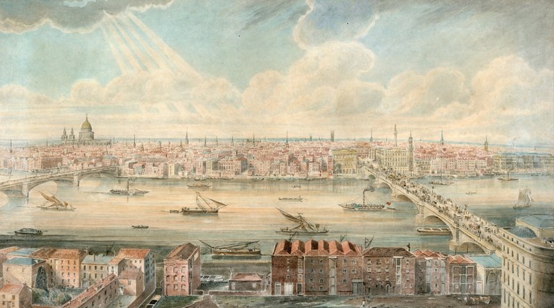 Vue de la Tamise depuis le sud du fleuve - English School