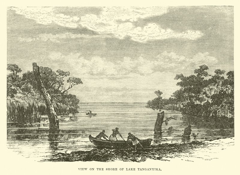 Vue sur le rivage du lac Tanganyika - English School