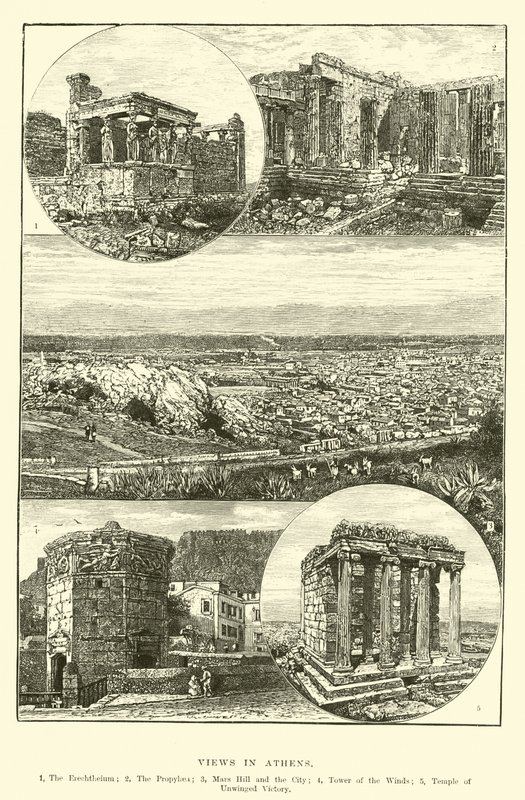 Vues à Athènes - English School