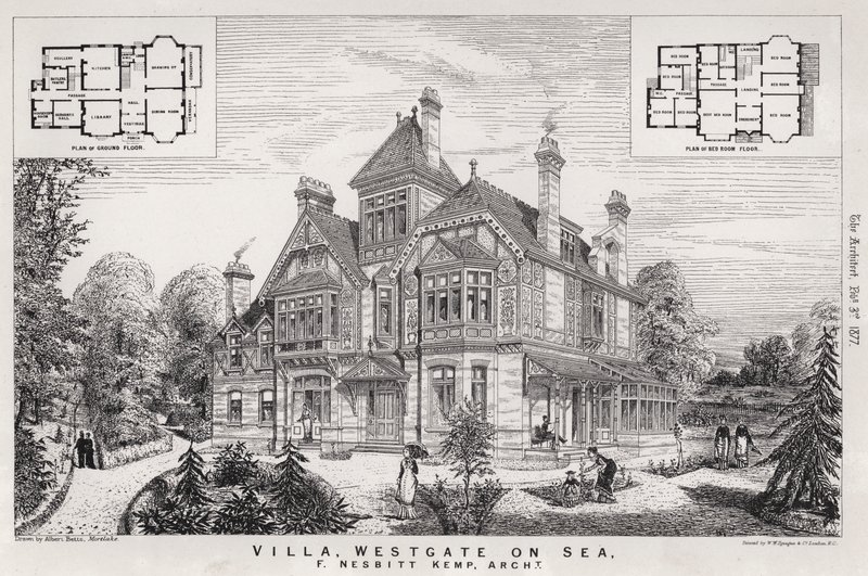 Villa, Westgate on Sea (gravure) - English School