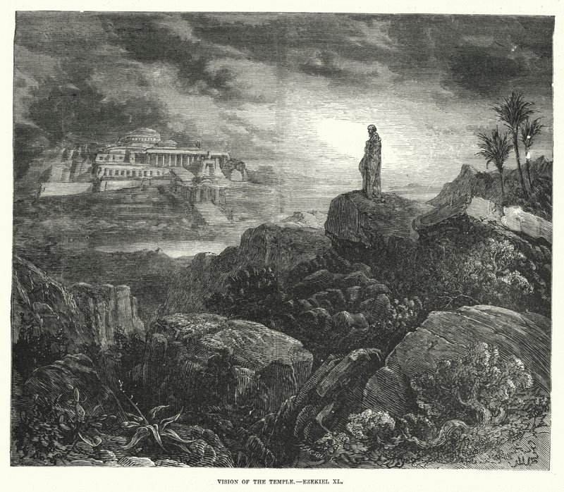Vision du temple, Ézéchiel XL - English School
