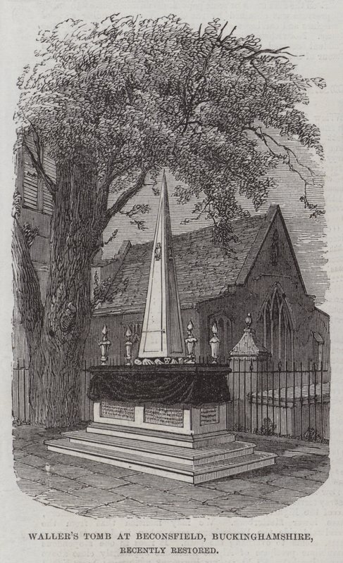 Tombe de Waller à Beaconsfield, Buckinghamshire, récemment restaurée - English School