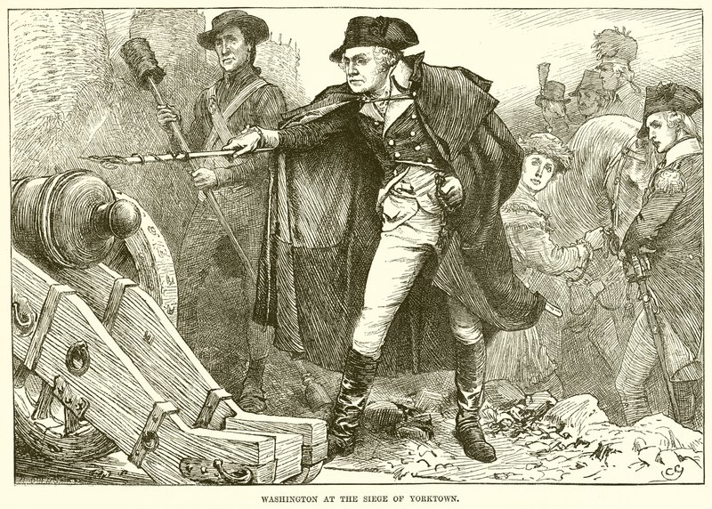 Washington au siège de Yorktown - English School