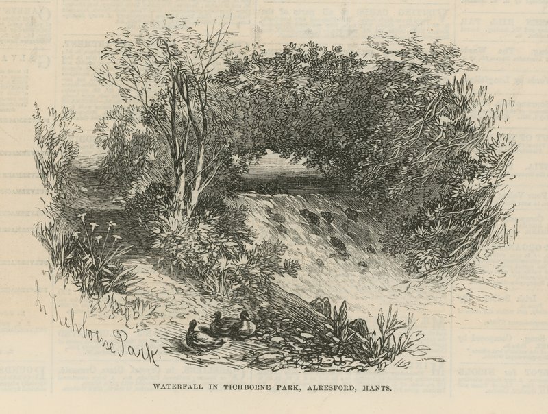 Cascade dans le parc de Tichborne - English School