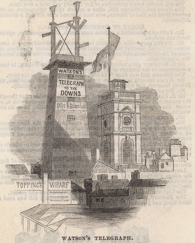 Télégraphe de Watson vers les Downs - English School