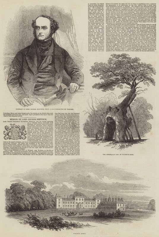 Abbaye de Welbeck (gravure) - English School