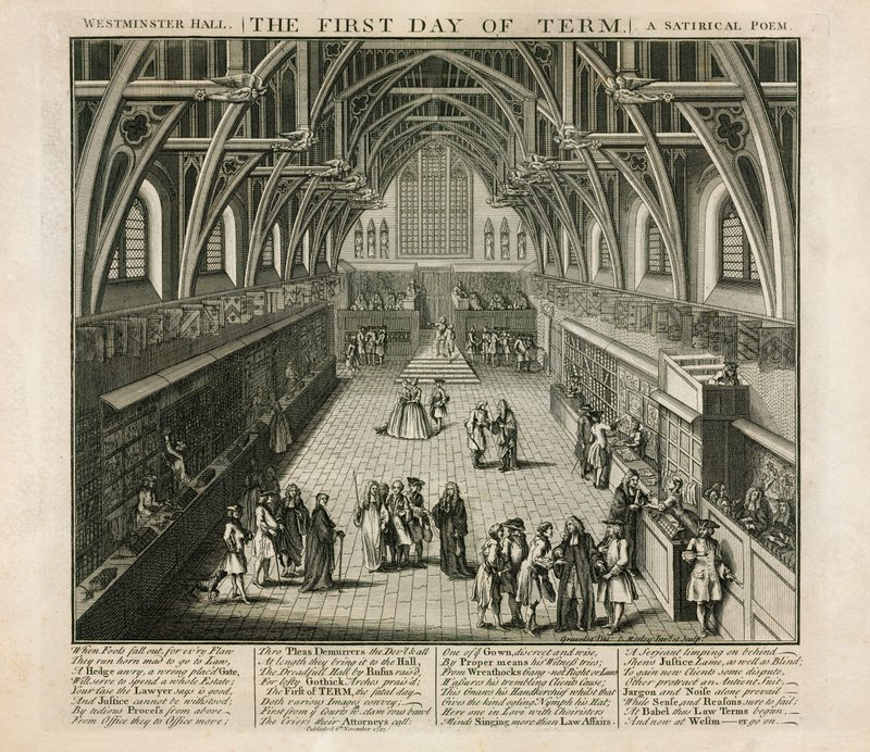 Westminster Hall, le premier jour du trimestre, un poème satirique - English School