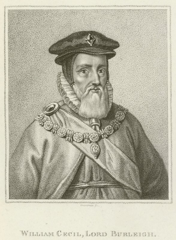William Cecil, Lord Burleigh (gravure) - English School