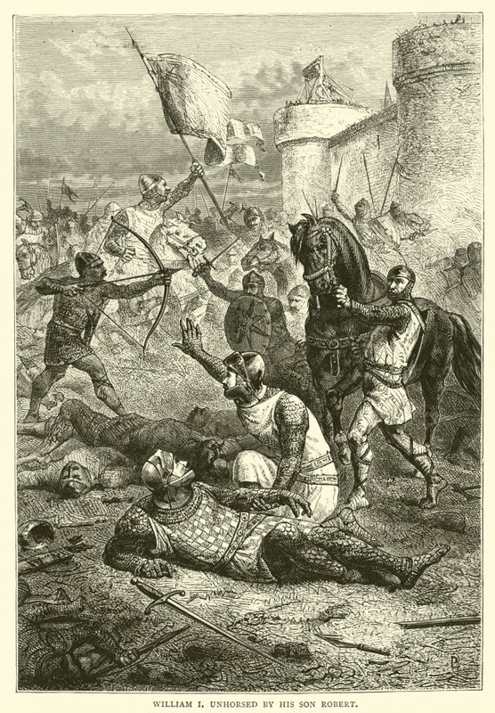 Guillaume Ier désarçonné par son fils Robert - English School