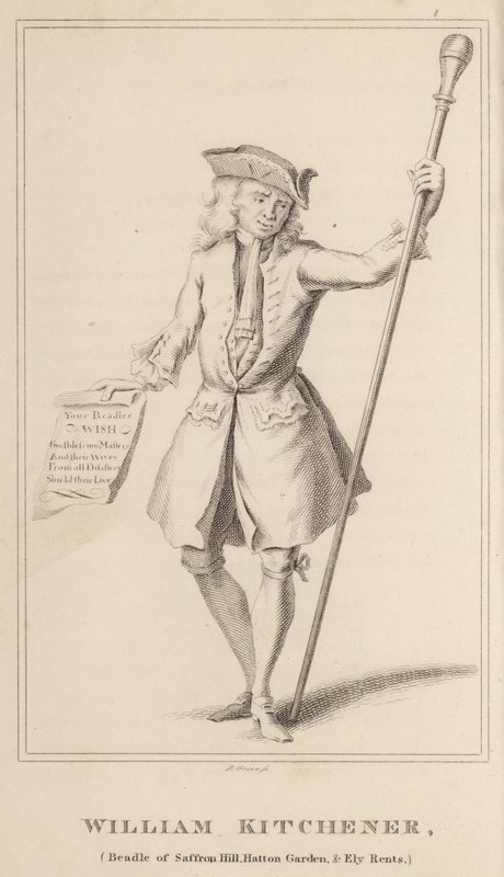 William Kitchener, bedeau de Saffron Hill, Hatton Garden et Ely Rents - English School