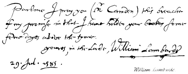 William Lambarde - English School