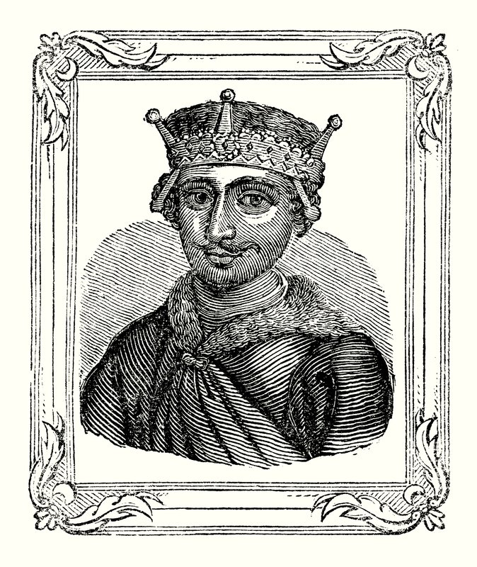 Guillaume le Roux est né en 1056, couronné en 1087 et tué en 1100 (gravure) - English School
