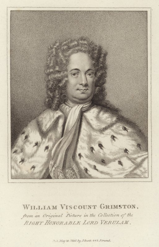 William Vicomte Grimston - English School