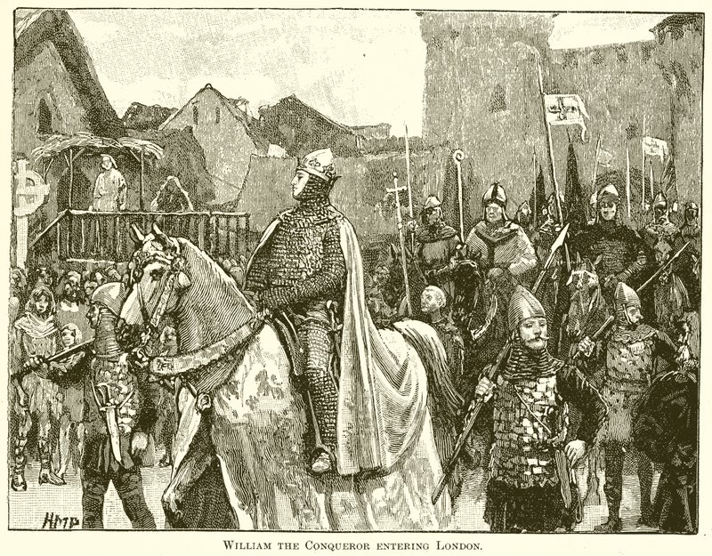 Guillaume le Conquérant entrant à Londres - English School