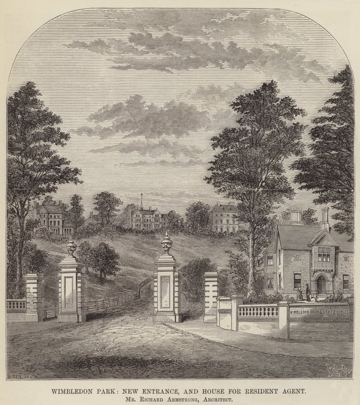 Parc de Wimbledon, nouvelle entrée et maison pour l