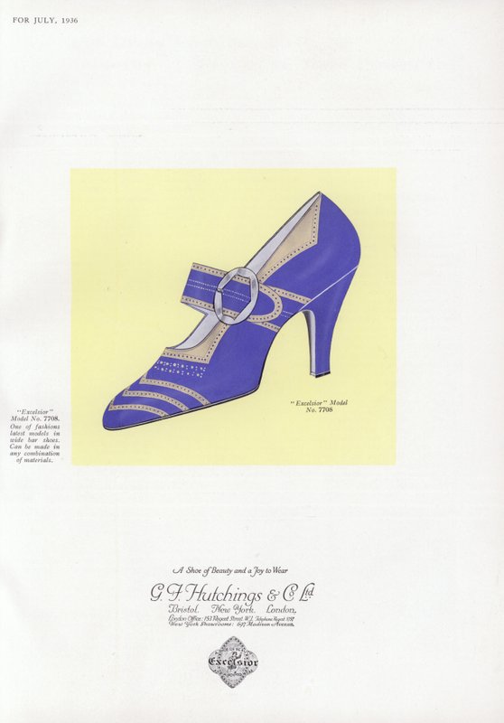 Publicité pour chaussures pour femmes, années 1930 - English School