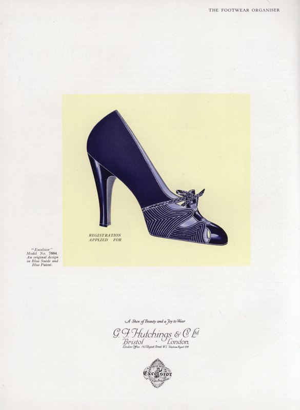 Publicité pour chaussures pour femmes, années 1930 - English School