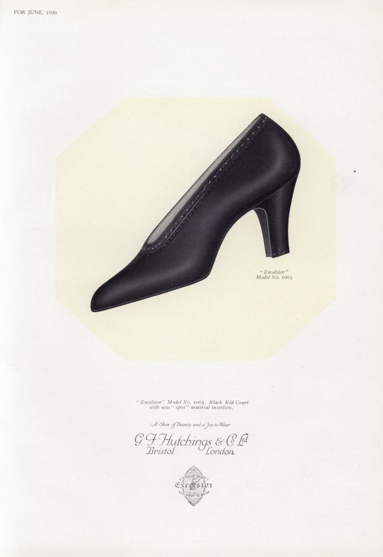 Publicité pour chaussures pour femmes, années 1930 - English School
