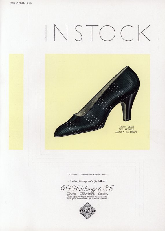 Publicité pour chaussures pour femmes, années 1930 - English School