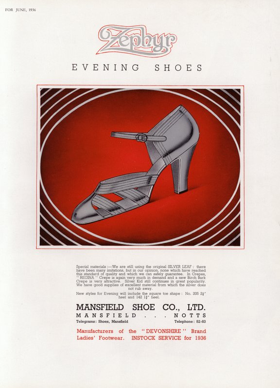 Publicité pour chaussures pour femmes, années 1930 - English School