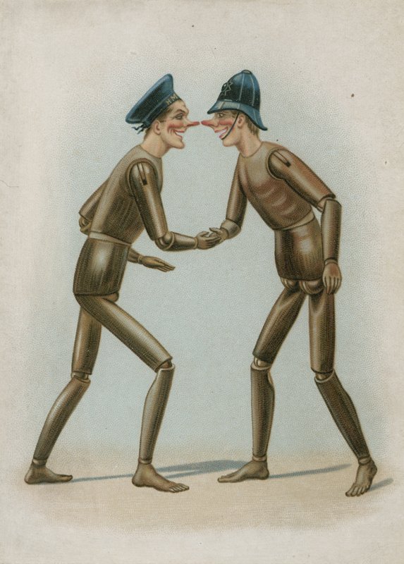 Marionnettes en bois d