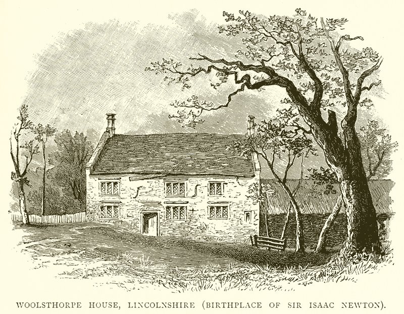 Maison de Woolsthorpe, Lincolnshire (lieu de naissance de Sir Isaac Newton) - English School