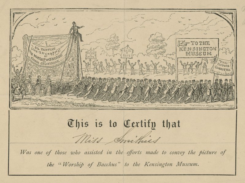 Adoration de Bacchus Certificat - English School