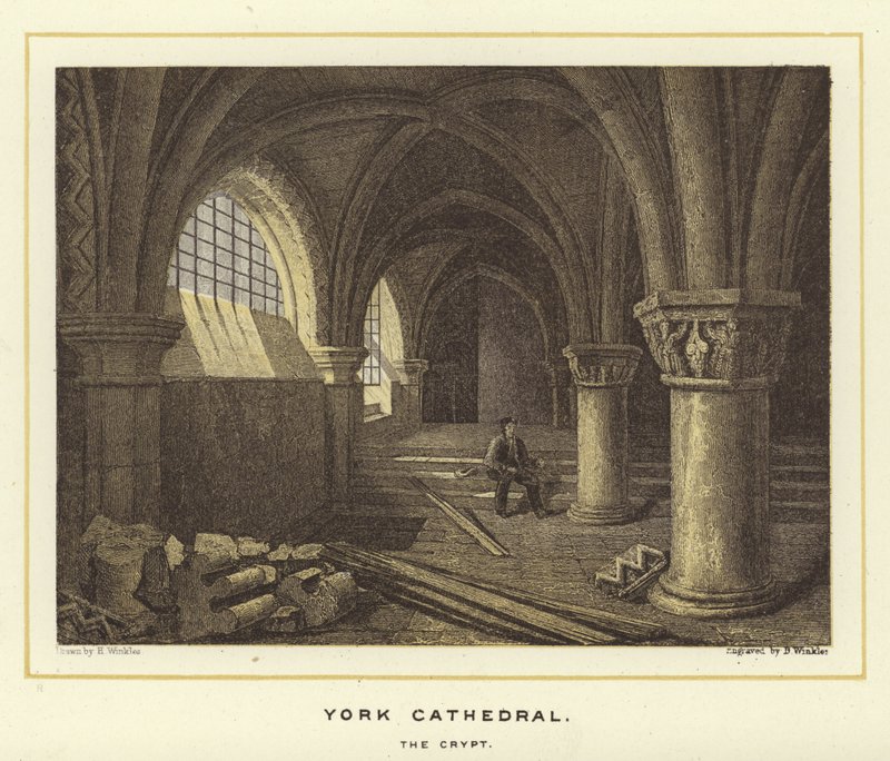 Cathédrale de York, la crypte - English School