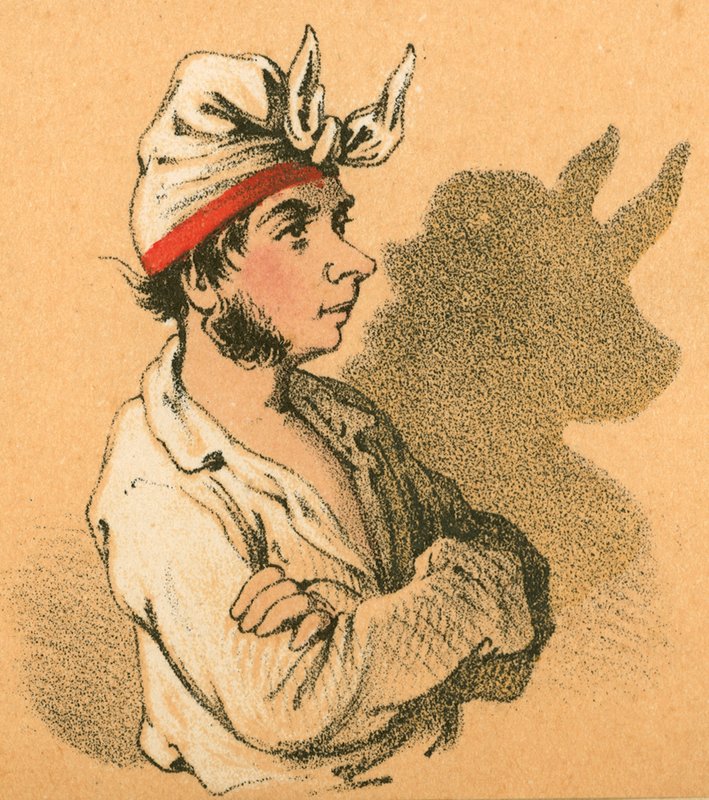 Jeune homme et ombre de taureau - English School