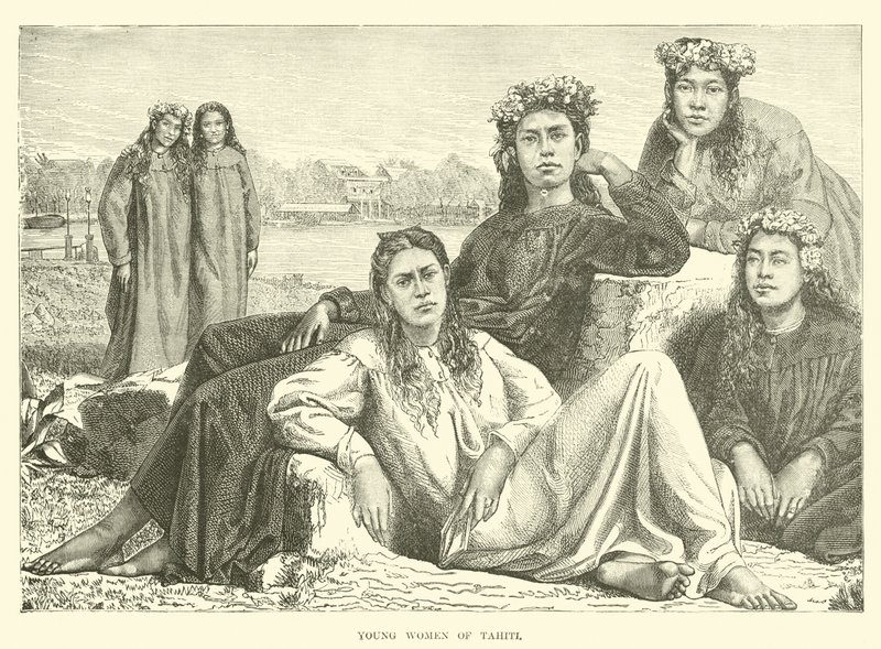 Jeunes femmes de Tahiti - English School