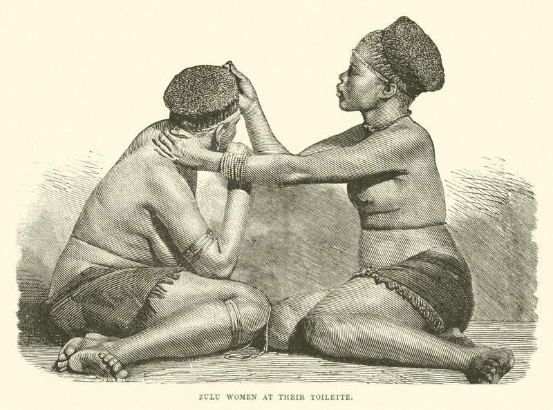 Femmes zouloues à leur toilette - English School